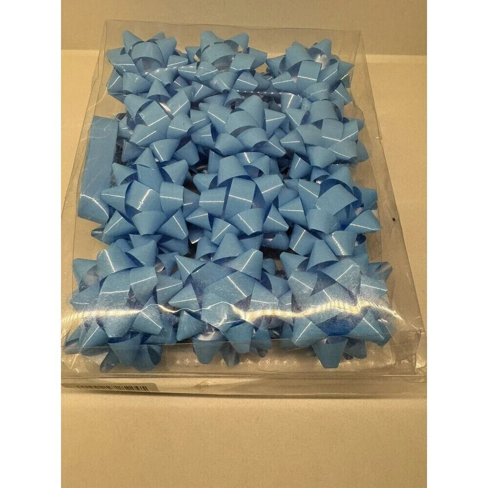 24 Large Gift Bows 3 inches Bows for Gift Wrapping Presents holidays baby blue